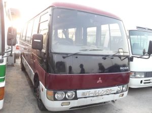 1998 MITSUBISHI ROSA MINI BUS 4.9 2WD MT Maroon