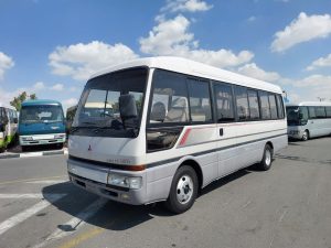 1997 MITSUBISHI ROSA MINI BUS 3.9 2WD AT White