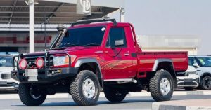 2009 TOYOTA LAND CRUISER SUV 4.5 4WD MT Red