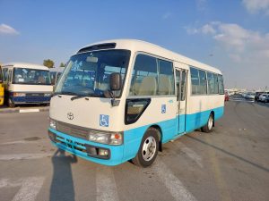 2003 TOYOTA COASTER BUS 4.2 2WD AT White