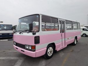 1990 TOYOTA COASTER BUS 3.4 2WD MT Pink
