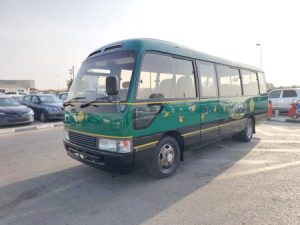 2000 TOYOTA COASTER VAN 4.2 2WD AT Green